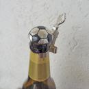 Fussball Schwarz-Weiss Zinndeckel für Bierflaschen